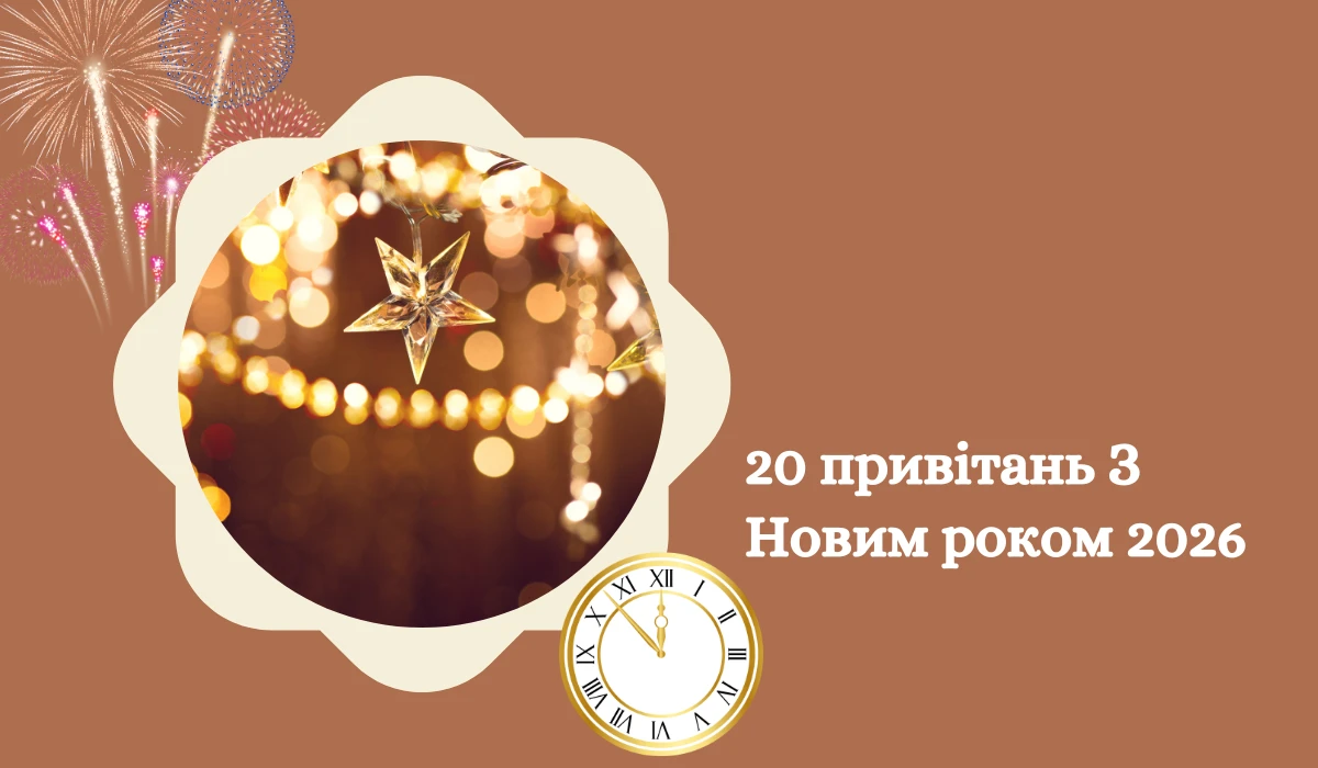 20 привітань З Новим роком 2026 Картинки та листівки