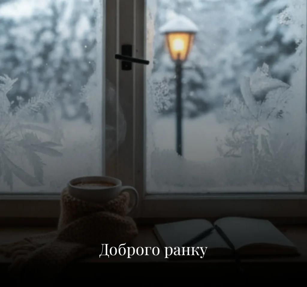 Гарні зимові листівки та картинки з добрим ранком у понеділок