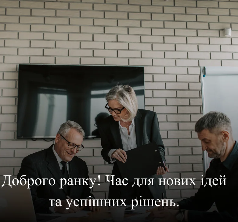 Доброго ранку! Час для нових ідей та успішних рішень