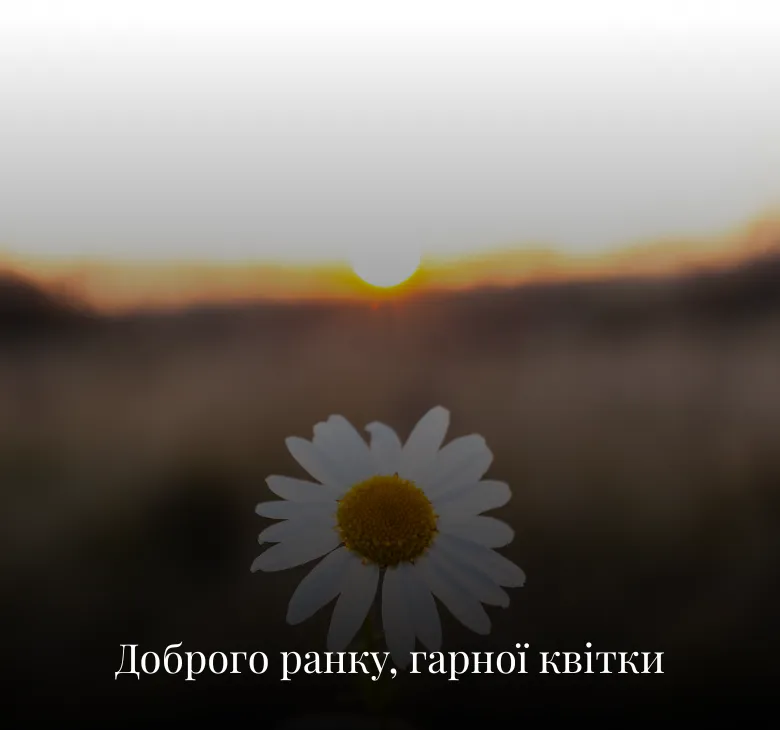 Листівки з добрим ранком та побажаннями на середу